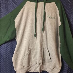 Huneds Sweat Hoody Green & Gray